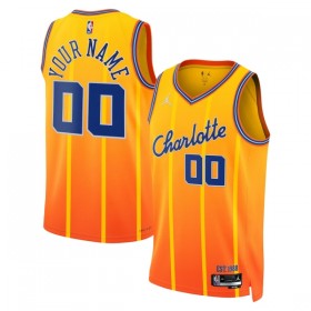 Camiseta Hombre NBA Charlotte Hornets Personalizadas 2025-26 Jordan City Edition Gold Swingman